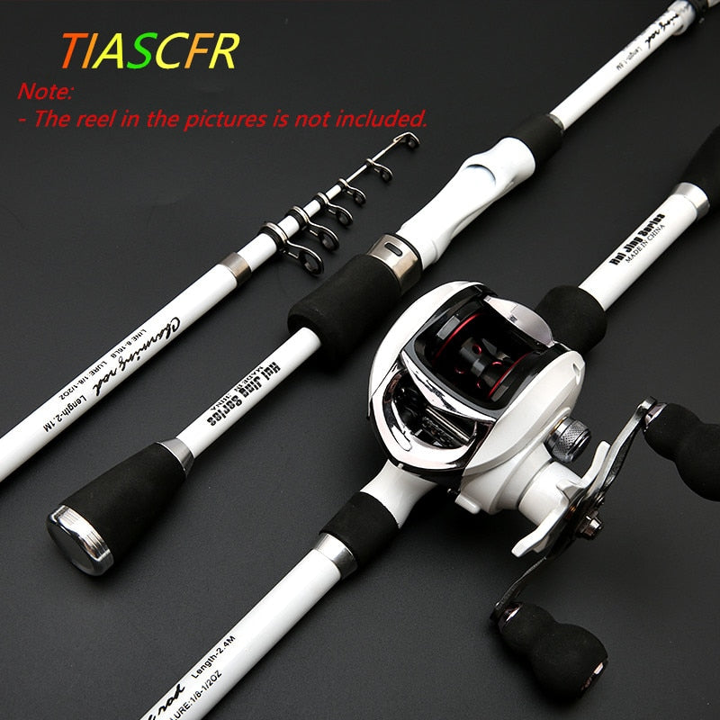TIASCFR Carbon Fiber Telescopic Fishing Rod
